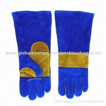 Welding Gloves, 13/14/16/18-inch Size, Customized Designs and Colors Accepted